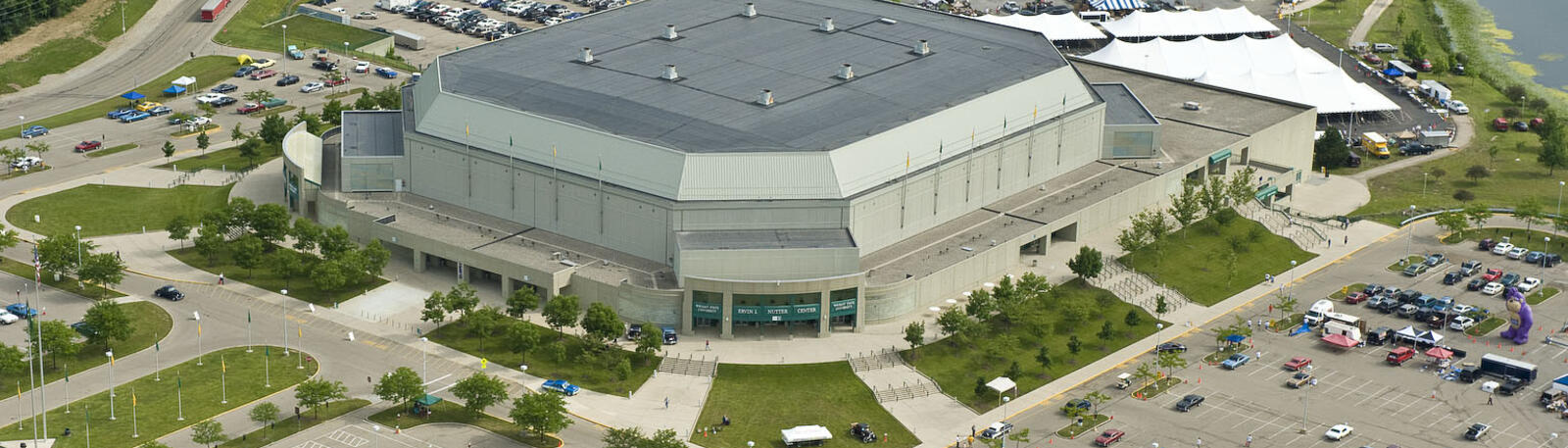 aerial photo of the nutter center