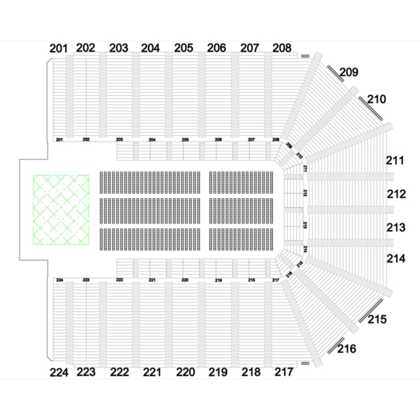 Concert seating configuration